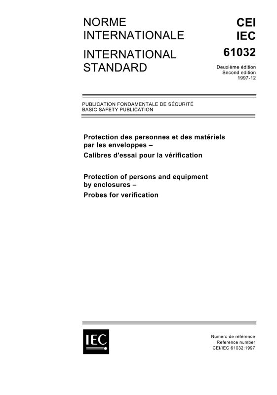 Cover IEC 61032:1997